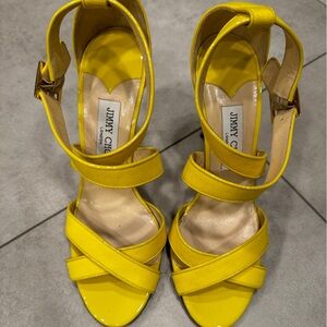 Jimmy Choo Yellow Sandals Size 40